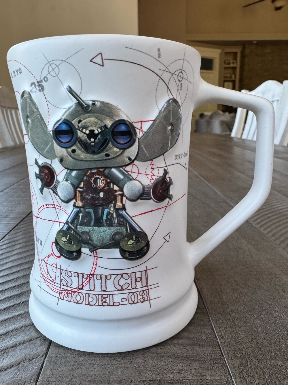 Disney Parks Stitch Model 03 Big Steampunk Tall 3D Coffee Mug